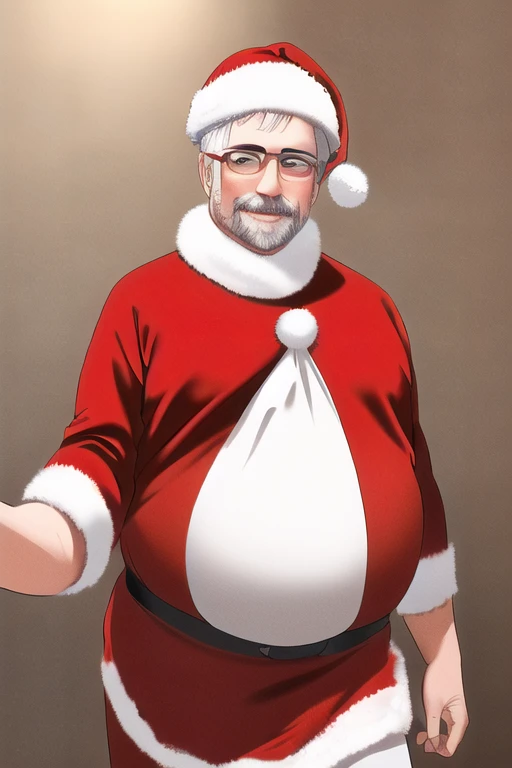 [NovelAI] hombre de mediana edad Santa Claus [Ilustración]